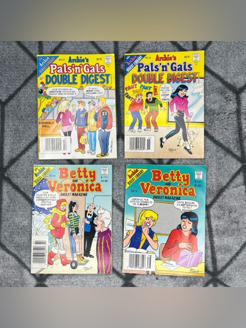 Vtg 90s Archie's Comics, Betty and Veronica, Pals n Gals Double Digest Lot of 9 - Picture 3 of 7